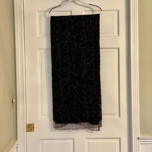 Black beaded wrap